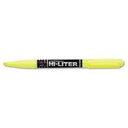 Avery-Dennison Hi Liter® EverBold™ Pen Style Fluorescent Highlighter, Fluorescent Yellow Ink (AVE29591)