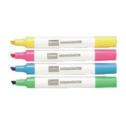 Sparco Products Highlighter, Chisel Point, 12/Pack, Blue Ink (SPR01524)