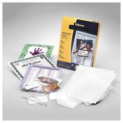 Fellowes Manufacturing ID Punched Size Laminating Pouches 2 5/8 x 3 7/8, 7 Mil, 100/Pack (FEL52050)