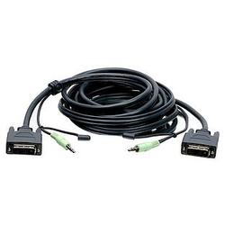IOGEAR DVI-D Video cable with Audio - 1 x DVI-D, 1 x Mini-phone - 1 x DVI-D Video, 1 x Mini-phone - 9.84ft - Dark Gray