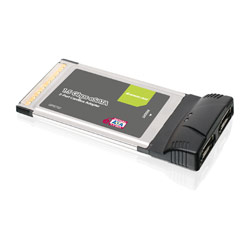 IOGEAR eSATA 1.5 Gbps Dual Port CardBus Card