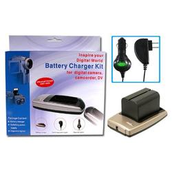 Eforcity JVC BN-V416U / 312U Compatible Battery Charger Set