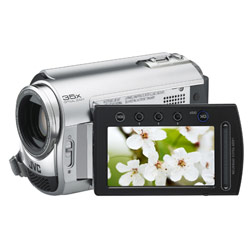 JVC OF AMERICA JVC GZ-MG330H Everio G Series Laser Touch Hard Disk Camcorder - Diamond Silver