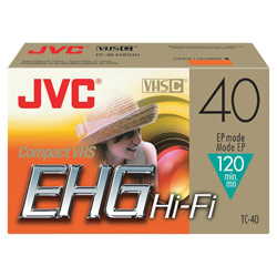 Jvc JVC TC40EHGDU VHS-C Videocassette - VHS-C - 40Minute - SP