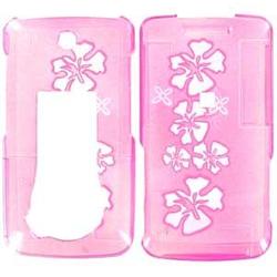 Wireless Emporium, Inc. LG Muziq LX570 Trans. Pink Hawaii Snap-On Protector Case