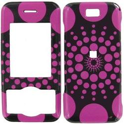 Wireless Emporium, Inc. LG VX8550 Chocolate Hot Pink Circles Snap-On Protector Case