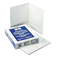 Esselte Pendaflex Corp. Laminated Two Pocket Portfolios, 100 Sheet Capacity, White, 25/Box (ESS51704)