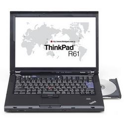 LENOVO Lenovo ThinkPad R61 Notebook - Intel Core 2 Duo T7300 2GHz - 14.1 WXGA+ - 1GB DDR2 SDRAM - 80GB HDD - Combo Drive (CD-RW/DVD-ROM) - Gigabit Ethernet, Wi-Fi, Bl (77431HU)