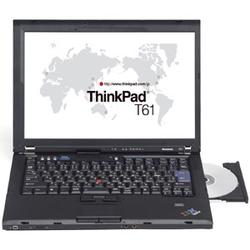 LENOVO Lenovo ThinkPad T61 Notebook - Intel Core 2 Duo T7300 2GHz - 14.1 WXGA - 1GB DDR2 SDRAM - 80GB HDD - Combo Drive (CD-RW/DVD-ROM) - Gigabit Ethernet, Wi-Fi, Blu