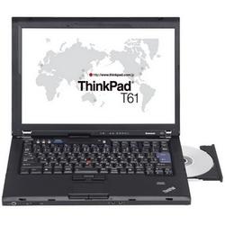 LENOVO Lenovo ThinkPad T61 Notebook - Intel Core 2 Duo T8100 2.1GHz - 15.4 WSXGA+ - 1GB DDR2 SDRAM - 160GB HDD - DVD-Writer (DVD-RAM/-R/-RW) - Gigabit Ethernet, Wi-Fi