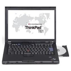 LENOVO Lenovo ThinkPad T61 Notebook - Intel Core 2 Duo T9300 2.5GHz - 14.1 WXGA - 1GB DDR2 SDRAM - 100GB HDD - DVD-Writer (DVD-RAM/-R/-RW) - Gigabit Ethernet, Wi-Fi - (7659N3U)