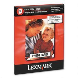Lexmark International Lexmark Photo Paper - Letter - 8.5 x 11 - 180g/m - Glossy - 50 x Sheet