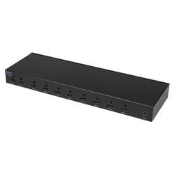 Linear 2:8 Distribution Amplifier for HDMI (Mirrored) - 2 x HDMI Video In, 8 x HDMI Monitor, 1 x RJ-11 Remote Control - 1920 x 1200 - WUXGA