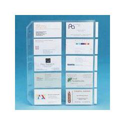 Universal Office Products Looseleaf 3 Ring Binder Business Card Pages, 200 Card Capacity, 10/Pack (UNV26820)