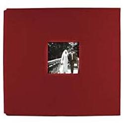 Making Memories Postbound Linen Fabric Cover Album With Window 12X12-Red Apple