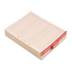 Smead Manufacturing Co. Manila End Tab Outguides, Red 1/5 Cut Center Tab, Letter Size, 100/Box (SMD61910)