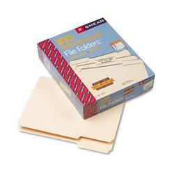 Smead Manufacturing Co. Manila File Folders, 100% Recycled, Single Ply Top, 1/3 Cut, Letter, 100/Box (SMD10339)