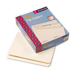 Smead Manufacturing Co. Manila File Folders, Recycled, Single Ply Top, Straight Cut, Letter, 100/Box (SMD10300)