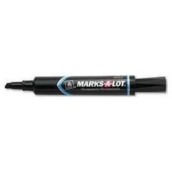 Avery-Dennison Marks A Lot® Regular Chisel Tip Permanent Marker, Black Ink (AVE07888)