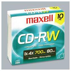 Maxell Corp. Of America Maxell 12x CD-RW Media - 700MB - 25 Pack