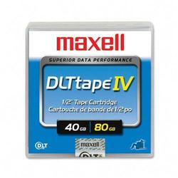 Maxell Corp. Of America Maxell DLTtape IV DLT Data Cartridge - DLT - 40GB (Native)/80GB (Compressed) DLT 8000, 35GB (Native)/70GB (Compressed) DLT 7000, 20GB (Native)/40GB (Compressed) (183270)