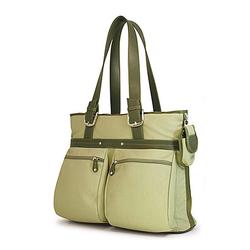 Mobile Edge 15.4 Casual Tote - Canvas - Green, Brown