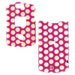 Wireless Emporium, Inc. Motorola V3/V3m/V3c Hot Pink with Glitter Dots Snap-On Protector Case Faceplate
