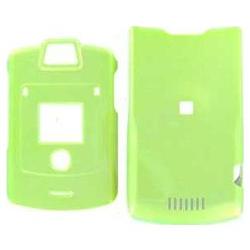Wireless Emporium, Inc. Motorola V3i/V3r/V3t Lime Green Snap-On Protector Case Faceplate