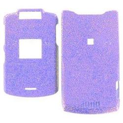 Wireless Emporium, Inc. Motorola V3xx Purple Glitter Snap-On Protector Case Faceplate