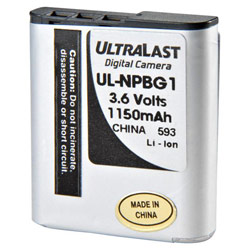 Ultralast NABC UltraLast UL-NPBG1 Digital Camera Battery - Lithium Ion (Li-Ion) - 3.6V DC - Photo Battery