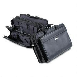 United States Luggage Nappa Leather Expandable Notebook Computer/Overnight Case, Black (USLD9604)