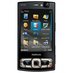 NOKIA - N SERIES - MULTIMEDIA Nokia N95 8GB Smart Phone (Unlocked) - 5 MP Camera with Carl Zeiss Optics, Voice Guided Built-In GPS, WLAN, HSDPA, Innovative 2-Way Slide, 2.8 QVGA Display