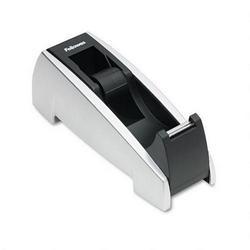 Fellowes Manufacturing Office Suites Tape Dispenser, Weighted Base, Black/Silver (FEL8032701)