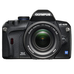 OLYMPUS AMERICA Olympus EVOLT E-420 10 Megapixel Digital SLR Camera with 14-42MM Outfit, Autofocus, Live View, Face Detection & Dust Reduction