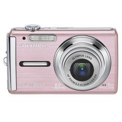 OLYMPUS AMERICA Olympus FE-340 8 Megapixel, 5x Optical Zoom, Face Detection Ultra-Slim Digital Camera - Pink