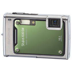 OLYMPUS AMERICA Olympus Stylus 1030 SW 10 Megapixel Shock & Waterproof Digital Camera - Green