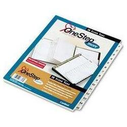 Cardinal Brands Inc. OneStep® More Index System with Table of Contents, White Tabs 1 15, 1 Set (CRD67313)