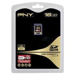 PNY MEMORY PNY 16GB Secure Digital High Capacity (SDHC) Card - (Class 4) - 16 GB