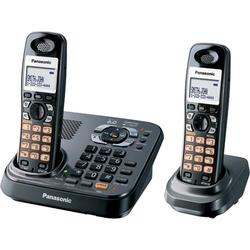 Panasonic KX-TG9342T Cordless Phone - 1 x Phone Line(s) - Black, Metallic