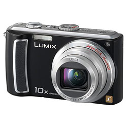 Panasonic Digi Cams Panasonic Lumix DMC-TZ5K 9 Megapixel Digital Camera with 28mm Wide-Angle Lens, 10x Optical Zoom, 3 LCD and HD Output - Black