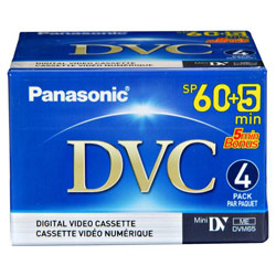 Panasonic Mini DV Cassette - MiniDV - 65Minute - SP