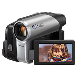 PANASONIC CAMCORDERS Panasonic PV-GS90 MiniDV Camcorder with 42x Optical Zoom, Advanced Optical Image Stabilizer, Built-In LED Light and One-Touch Navigation, Records to MiniDV Tape