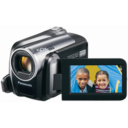 PANASONIC CAMCORDERS Panasonic SDR-H60 60GB Hard Disk Drive/SD Hybrid Camcorder with 50x Optical Zoom, Advanced Optical Image Stabilization, One-Touch DVD Copy, Anti-Shock Shield an