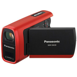 Panasonic SDR-SW20R Water, Shock and Dustproof Compact SD Camcorder with 2.7 Wide LCD and 10x Optical Zoom