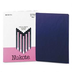 NU-KOTE Paper Carbon Pencil Letter 100 Sheets Blue (NUK60-10-11-1/2)