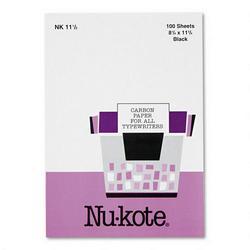 NU-KOTE Paper Carbon Typewriter 100 PK/Env Letter Black (NUKNK11-1/2)
