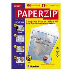 DOMINION BLUELINE, INC. PaperZip® Binding System/Presentation Kit, 3-Pack, White (REDE1101E)