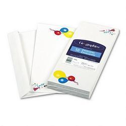Geographics Party Design Matching Envelopes, #10, 24 lb., 50 Envelopes per Pack (GEO40820)