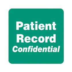 Tabbies Patient Record Confidential Label, 2 x2 , Green (TAB40571)