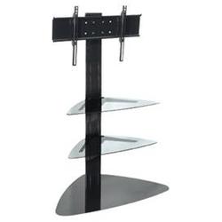 Peerless SS550P Flat Panel TV Stand - Glass - Black